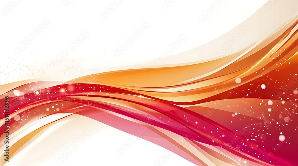 Fototapeta premium Abstract wavy lines, warm colors, soft textures