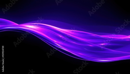 Fluid Ultraviolet Light Streams on a Deep Space Canvas for Digital Art