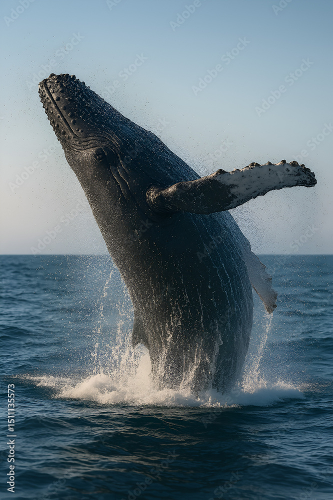 Fototapeta premium Humpback Whale Breaching