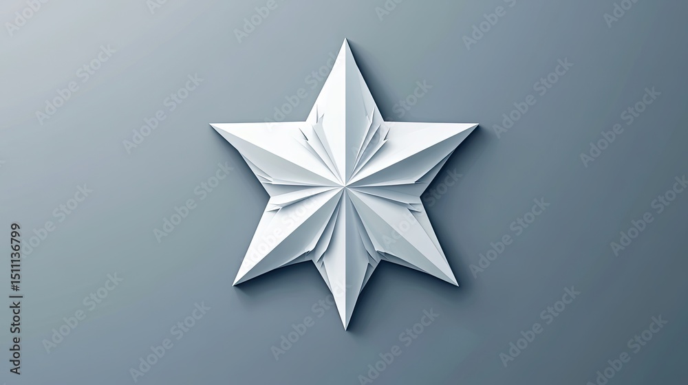 Ornate star design on a muted background. Ornate star design on a muted background.