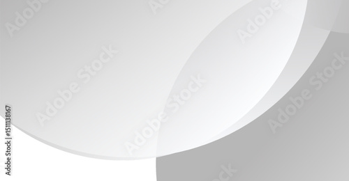 Elegant Grey and White Abstract Background with Smooth Curves for Modern Design Projects, Websites and Presentations, Enhancing Visual Appeal with Simple Shapes