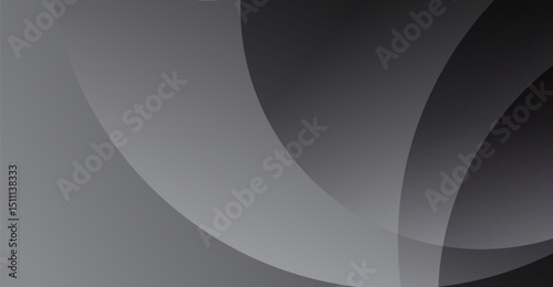 Elegant gray background with curved shapes and subtle gradients, perfect for technology, business, or artistic designs, conveying sophistication and modernity