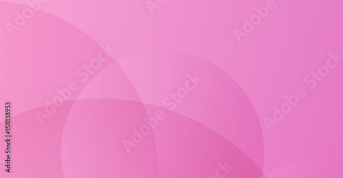 Pink Gradient Background with Overlapping Circles - Serene and Modern Abstract Design for Graphic Overlays, Presentations, and Digital Art Projects