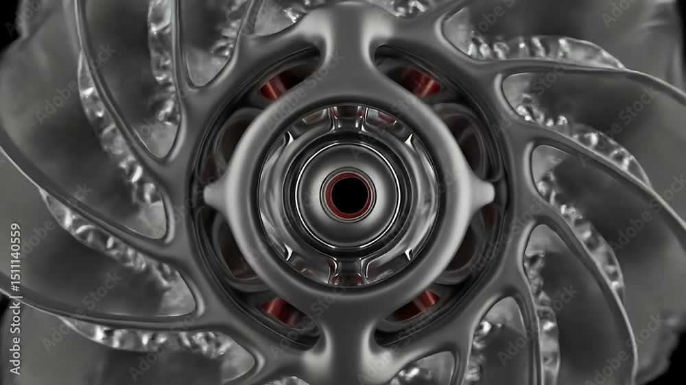 Abstract Metallic Gear Design: A 3D Render of Intricate Mechanical Art Abstract Metallic Gear Design: A 3D Render of Intricate Mechanical Art