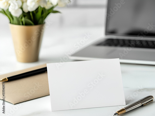 Elegant White Flower in a Stylish Vase