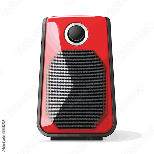 Professional Portable Loudspeaker Icon Vector Illustration for Multimedia Use