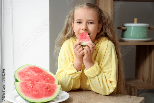Happy little girl with fres...