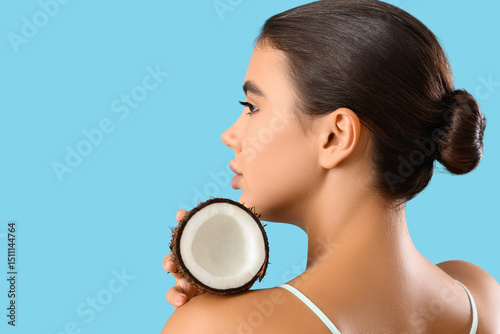 Beautiful young woman with ...