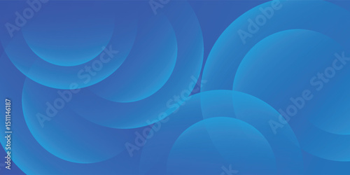 Abstract blue background with overlapping transparent circles and smooth gradients. A modern and futuristic design perfect for digital, business, and creative projects.