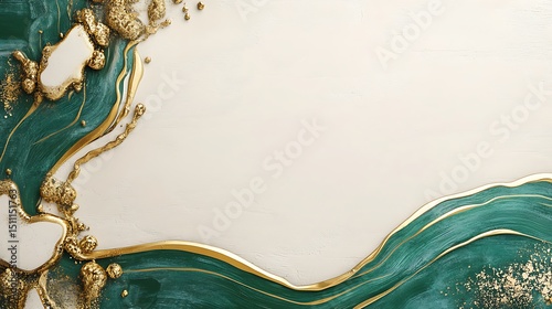 Abstract marble design with gold accents (2)