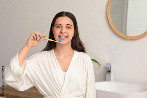 Beautiful young woman with ...