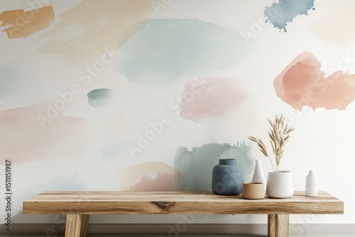 Hand drawn abstract.Abstract hand drawn.Drawn abstract wallpaper.A delicate pastel abstract wallpaper with soft hand-drawn shapes, watercolor washes, and subtle pencil textures
