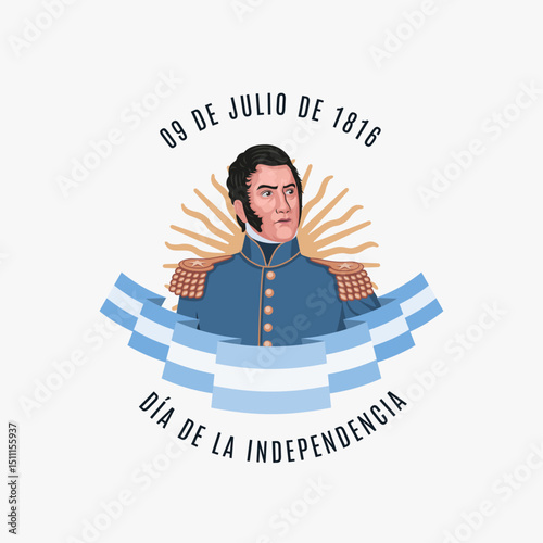 9 de Julio, día de independencia argentina, José de San Martín. Procer Argentino