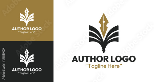 Creative Author Logo for Modern Writers and Publishers