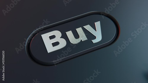 Buy and Sell Button. Trading Interface for Stocks, Crypto, and Commodities