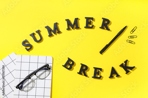 Summer break with black let...