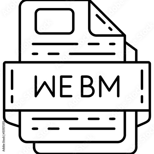 WEBM file format Icon