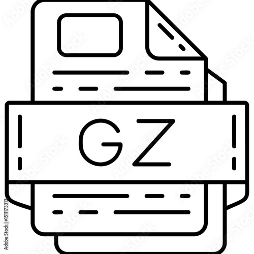 GZ file format Icon