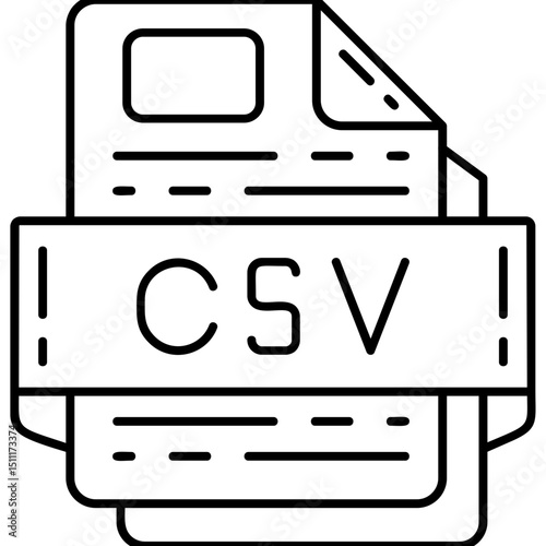 CSV file format Icon