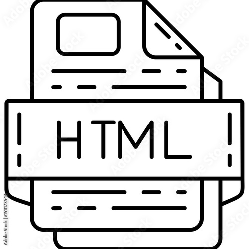 HTML file format Icon