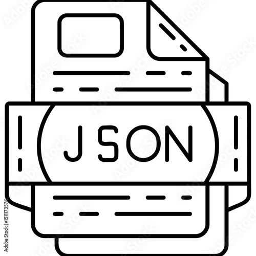 JSON file format Icon