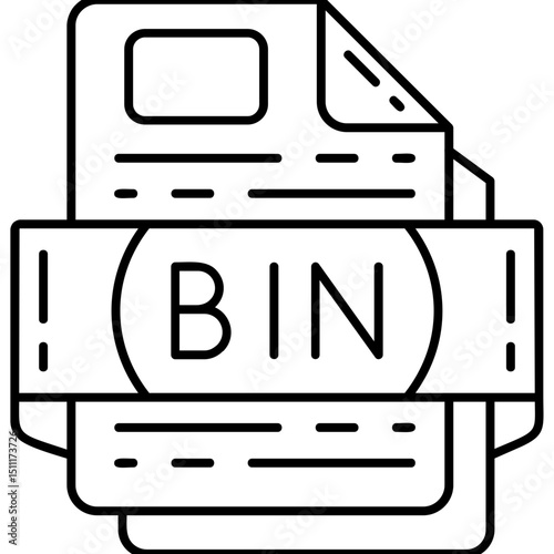 BIN file format Icon