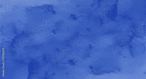 Blue Abstract Background Texture With Watercolor Paint Paper Art