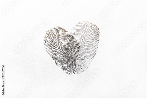 Black finger prints on whit...
