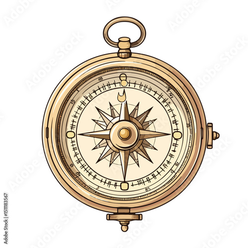 Professional Drawing Compass Icon Vector Illustration for Graphic Design Projects