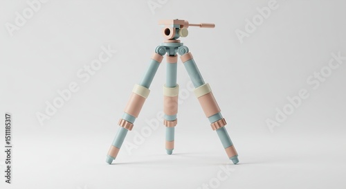 Pastel-Colored Mini Tripod for Camera or Smartphone Portable and Stylish Photography Accessory