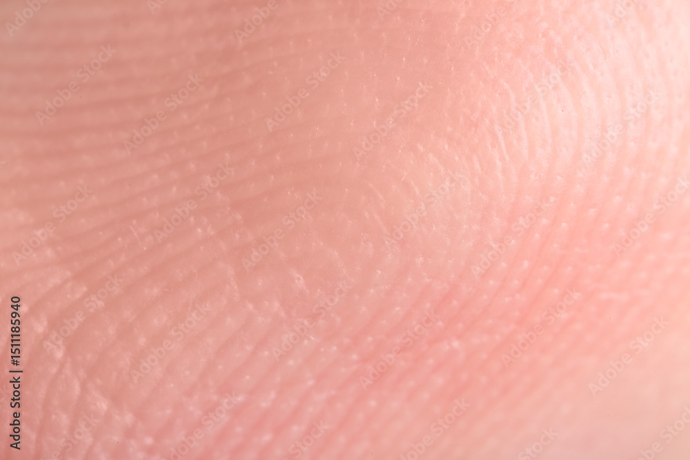 Fototapeta premium Macro view of human fingertip