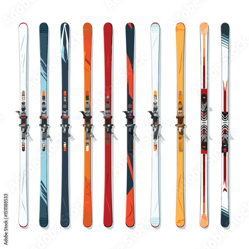 Professional Winter Sport Ski Sticks as Essential Accessory Elements Image