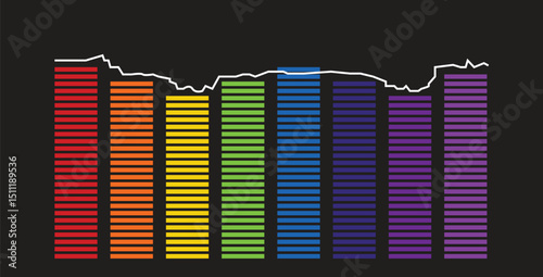 Design graph stats studio rainbow unique design