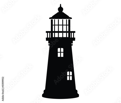 lighthouse vector illustration, lighthouse icon, lighthouse logo.