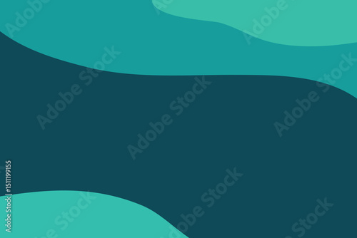 Dark Teal Abstract Wavy Background for Presentation and Web Design
