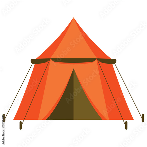 Desert tent icon cartoon vector Bedouin tent cute house. Charming desert accommodation concept.