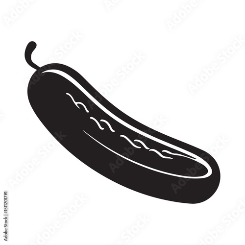 Isolated pickle illustration vector graphic design element template silhouette
