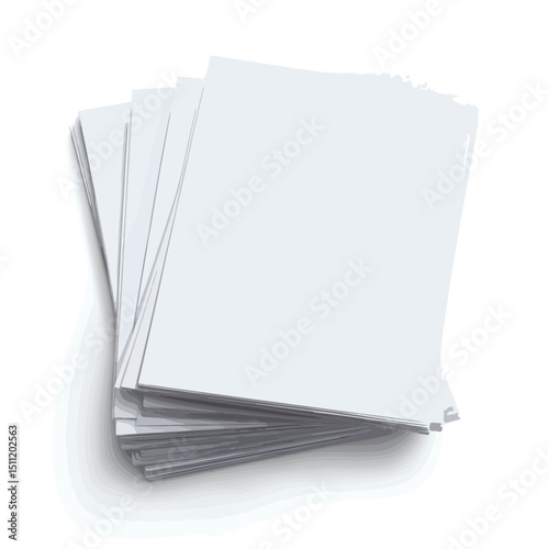Professional Business Leaflet Model on White Background for Marketing Collateral Design