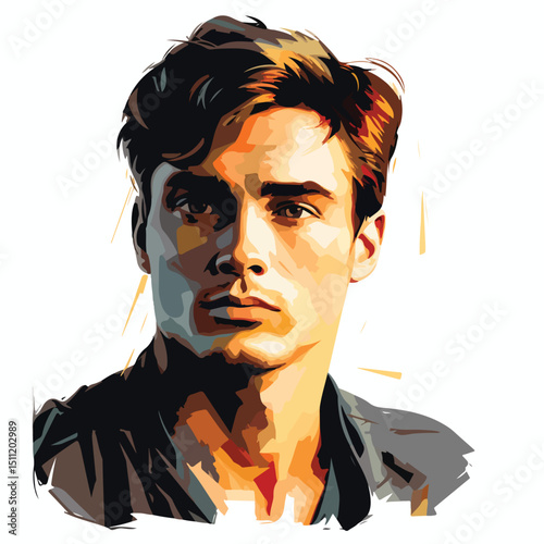 Professional Handsome Man Icon Vector Illustration for Business Use