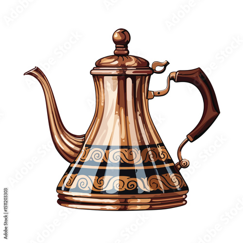 Professional Coffee Kettle Symbol Vector Illustration for Business Websites and Promotions