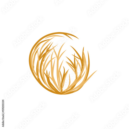 tumbleweed grass vector illustration