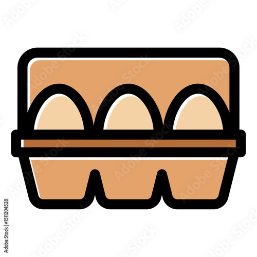 eggs packaging vector icon