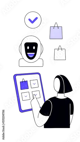 AI-Driven Personalization illustration with smart AI-driven personalization elements showing AI-driven personalization features

