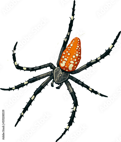 Garden spider vector.eps