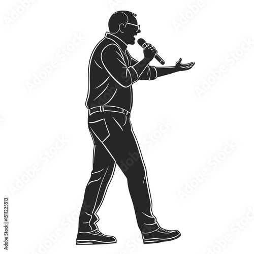 Silhouette of a Public Speaker