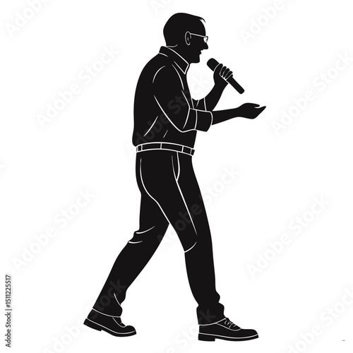 Silhouette of a Public Speaker