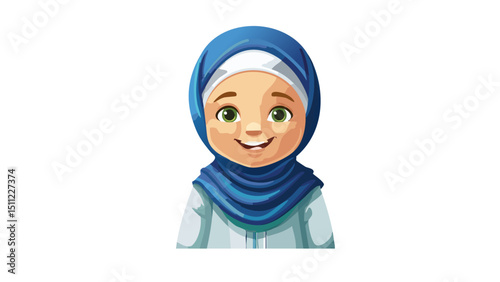 Happy Young Muslim Profile Icon
