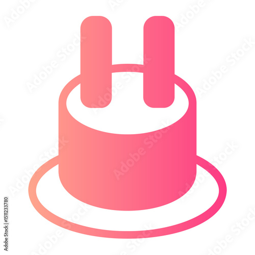 European Plug gradient icon