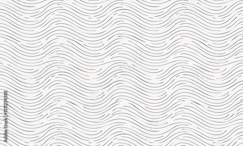 Hand-Drawn Vertical Wavy Lines Seamless Pattern