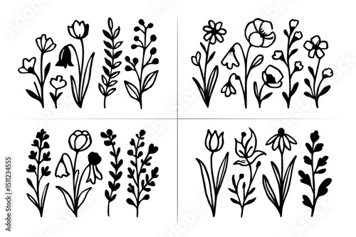 set of wildflower bundle